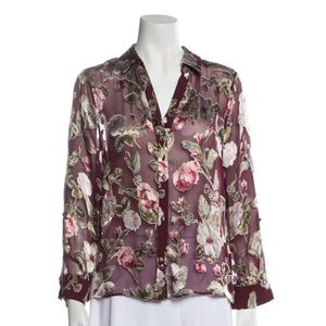 Alice + Olivia Floral print blouse size xs